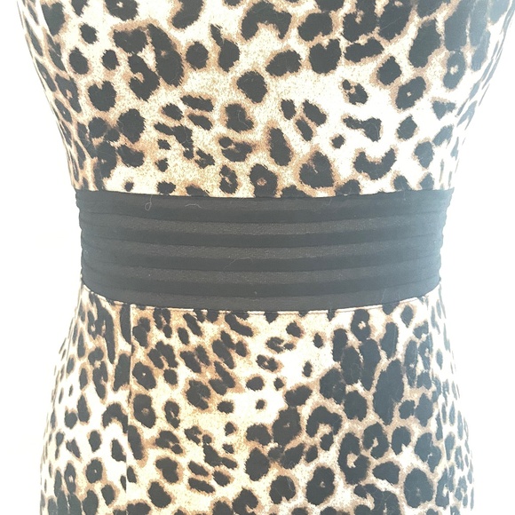 Forever 21 | Y2K Leopard Mesh Sweetheart Bodycon Mini Dress, S-L Fit - Picture 3 of 10